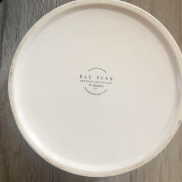 Rae Dunn CHOW DOWN Ceramic Dog Bowl XL 8” NEW - Picture 3 of 5